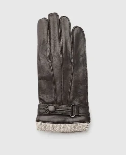 Lederhandschuhe mit Bund